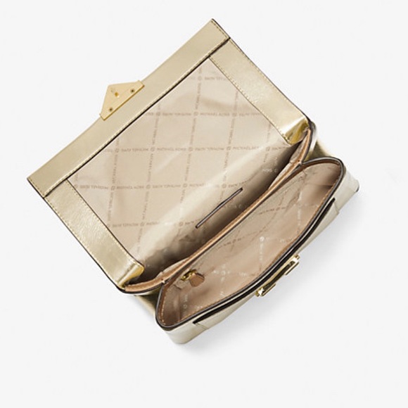 MK Cece Medium Studded Metallic Shoulder Bag NWT - Picture 7 of 10